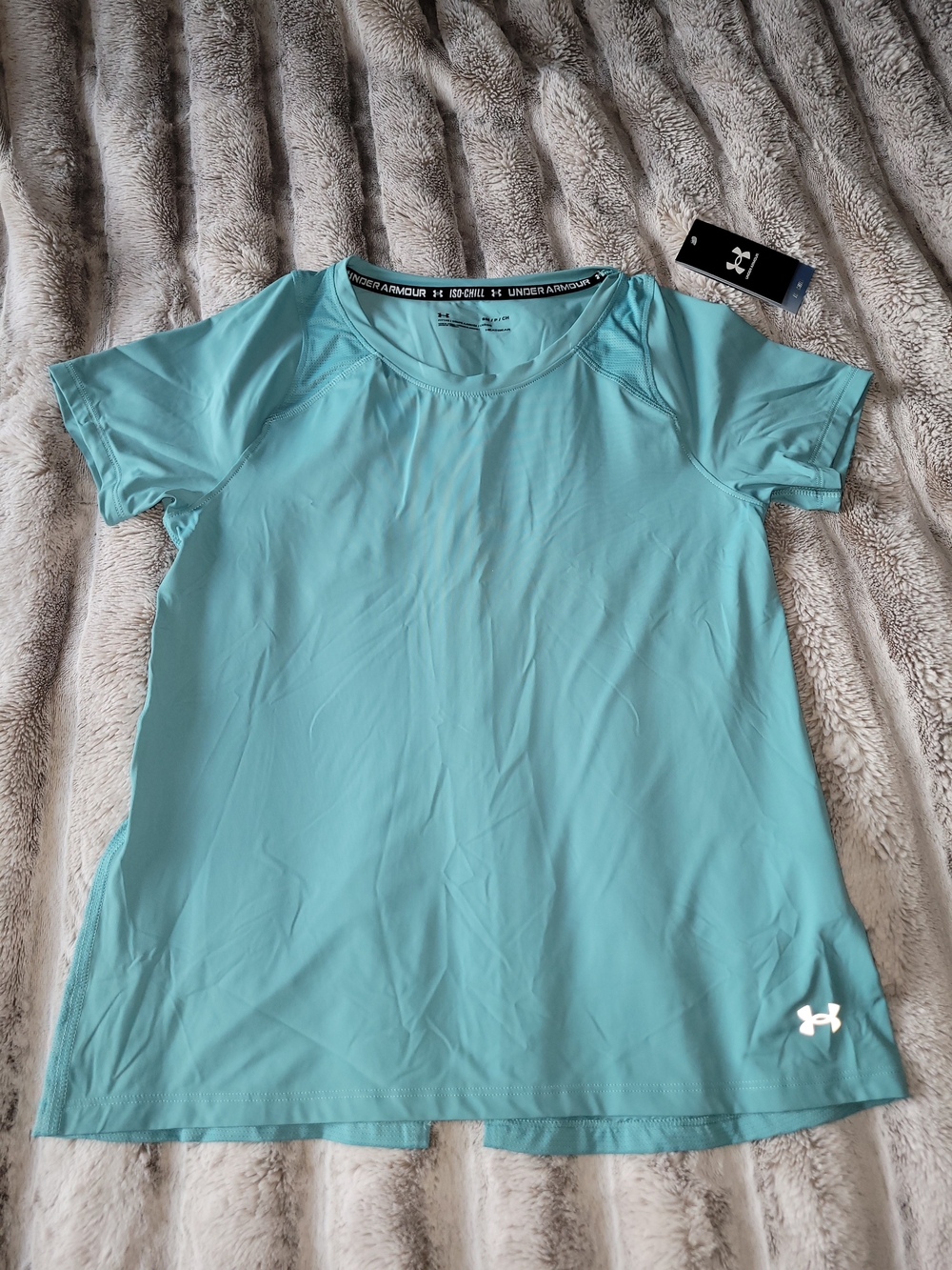 NWT Women's Under Armour Teal Short Sleeve Iso-chill Tee